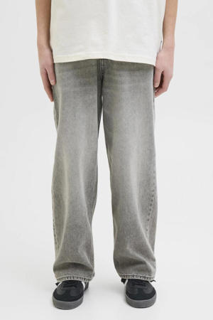 high waist baggy fit jeans grey denim