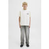 JACK & JONES JUNIOR high waist baggy fit jeans grey denim