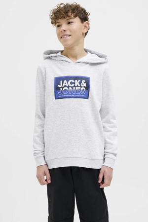 hoodie wit melange