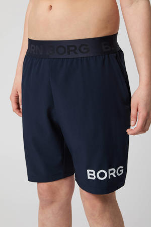   sportshort Borg donkerblauw