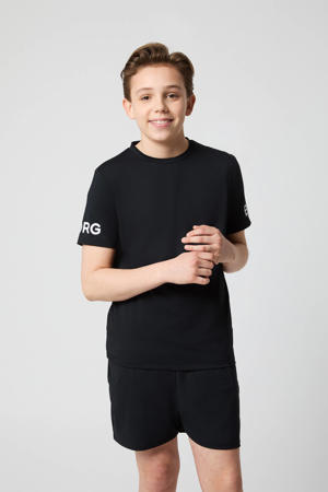 sportshirt Borg zwart