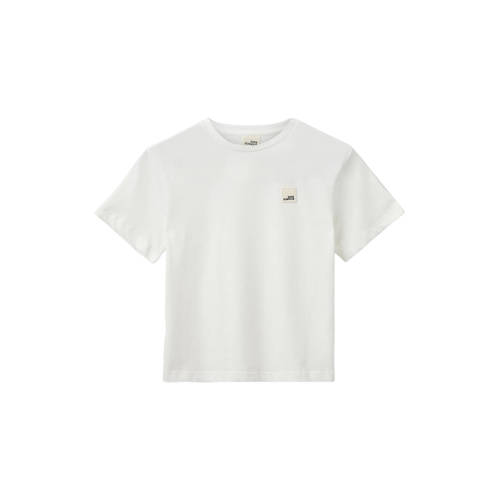 Sofie Schnoor T-shirt wit Meisjes Katoen Ronde hals Effen - maat 128 afbeelding