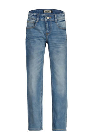 straight regular waist jeans medium blue denim