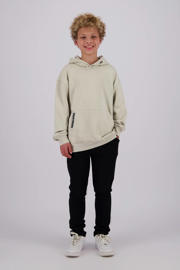 thumbnail: Beige jongens Raizzed hoodie van sweat materiaal met effen, lange mouwen, capuchon en geribde boorden
