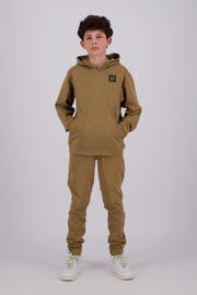 thumbnail: Lichtbruine jongens Raizzed regular joggingbroek van katoen met elastische tailleband met koord en effen