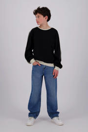 thumbnail: Medium blue denim jongens Raizzed loose fit jeans van denim met regular waist, rits- en knoopsluiting en effen