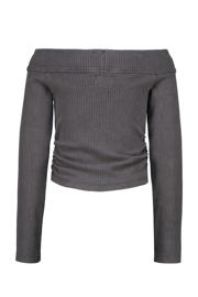 thumbnail: Raizzed off shoulder top grijs
