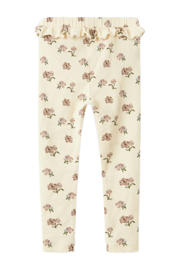 thumbnail: Roze meisjes LIL' ATELIER MINI legging van katoen met regular waist, elastische tailleband en bloemenprint