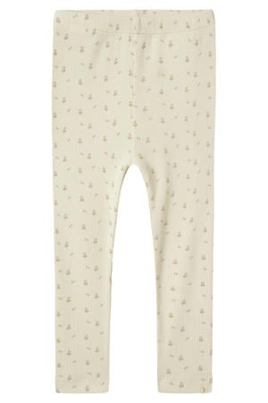 slim fit legging  ecru/lichtroze
