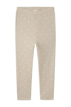 slim fit legging zand/wit