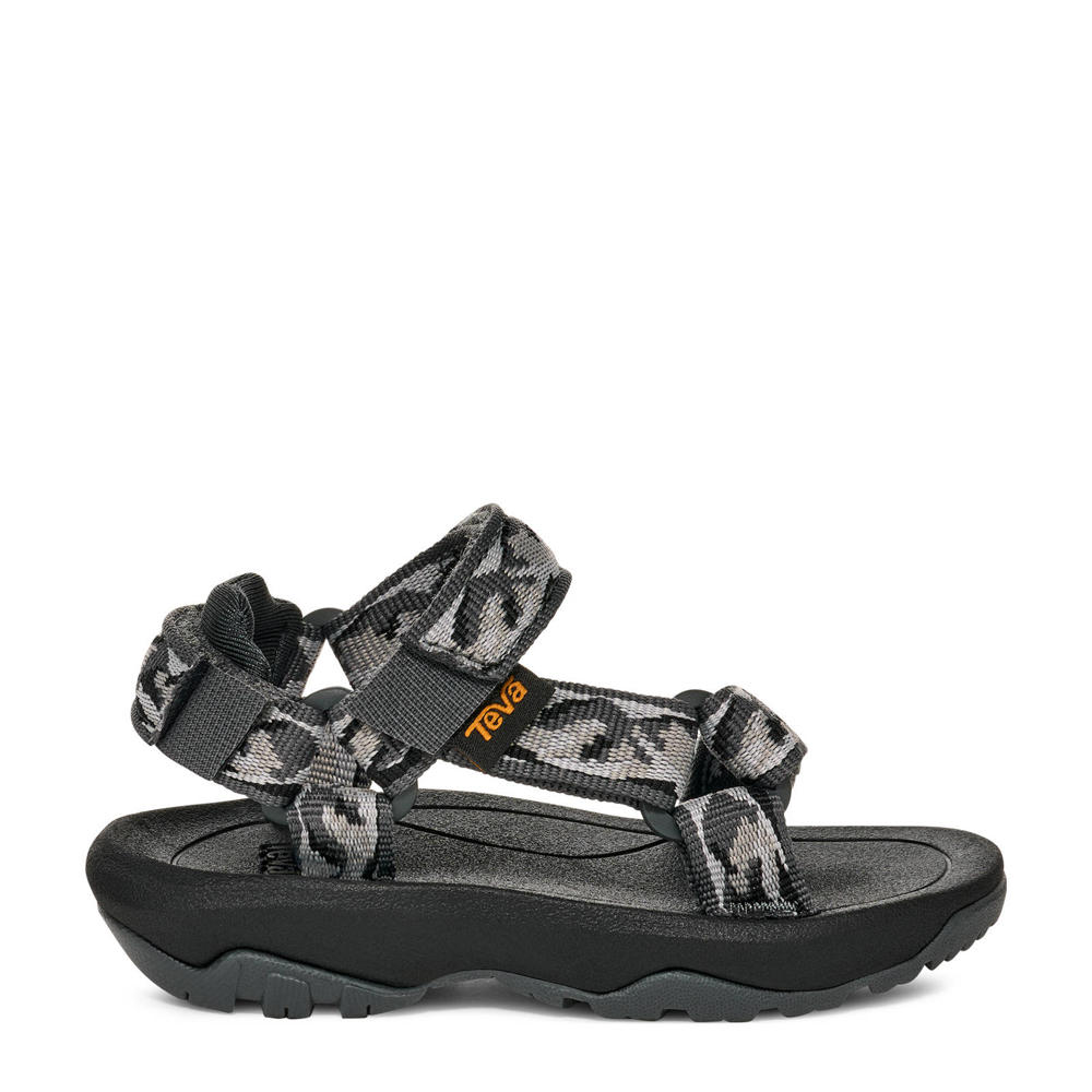 Zwart en grijze jongens Teva Hurricane XLT 2 peuter sandalen van textiel met klittenband