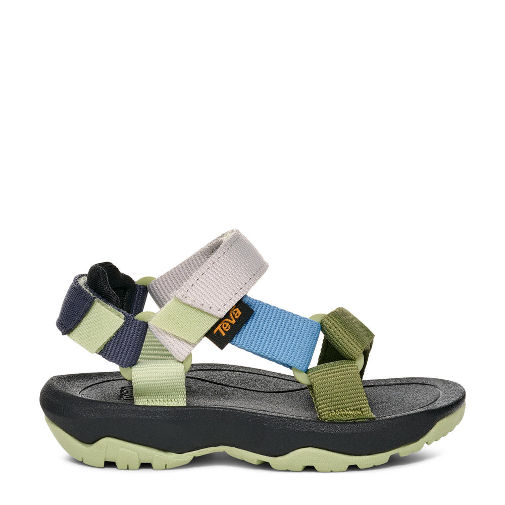 Groen en blauwe jongens Teva Hurricane XLT 2 sandalen van textiel met klittenband