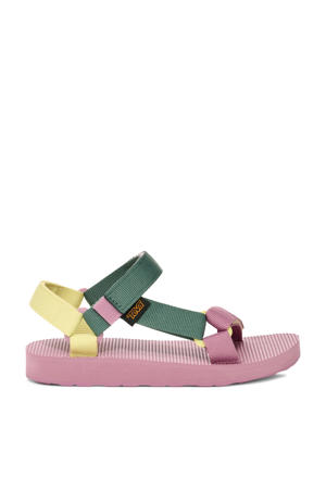Original Universal  sandalen groen/geel/roze