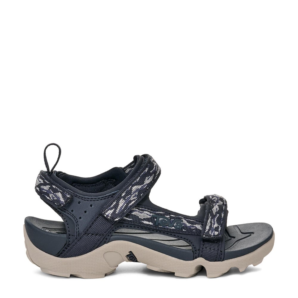 Donkerblauwe jongens Teva Tanza tiener sandalen met klittenband