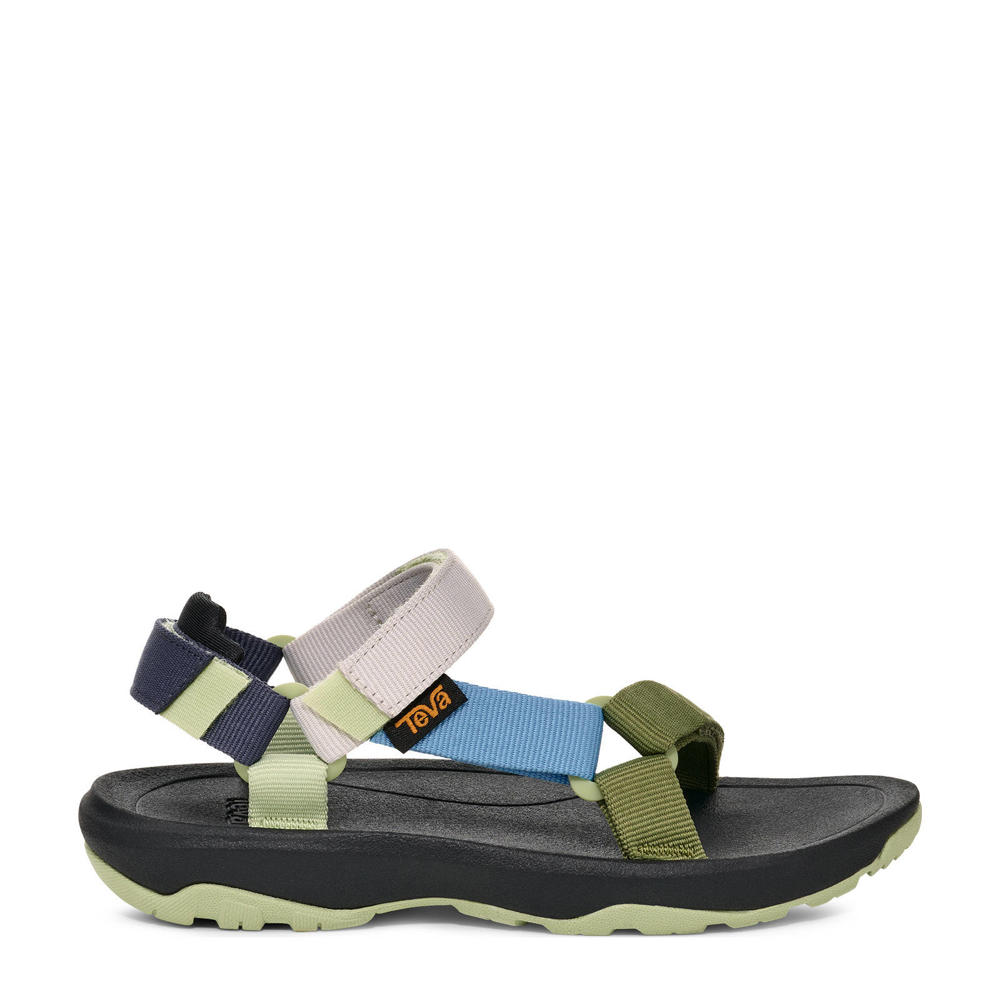 Groen en blauwe jongens Teva Hurricane XLT 2 kleuter schoolkind sandalen van textiel met klittenband
