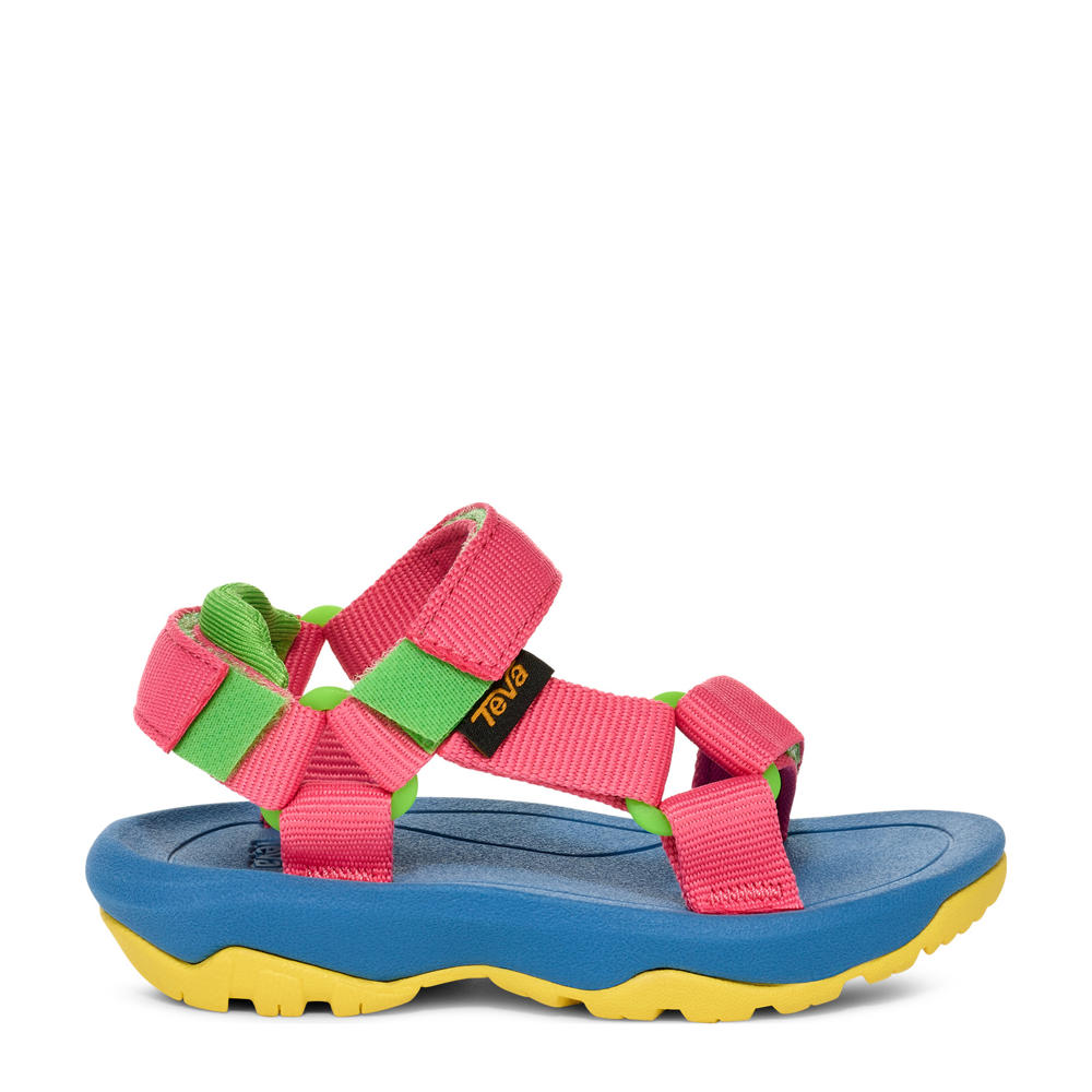 Roze en blauwe meisjes Teva Hurricane XLT 2 sandalen van textiel met klittenband