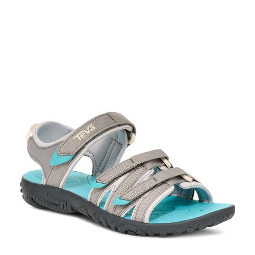 Teva Tirra sandalen grijs/turquoise Meisjes Textiel Meerkleurig