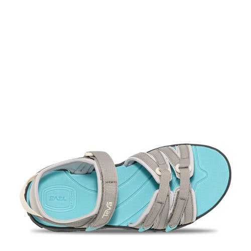 Teva Tirra sandalen grijs/turquoise Meisjes Textiel Meerkleurig