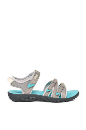 Tirra  sandalen grijs/turquoise