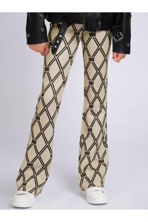 flared broek beige