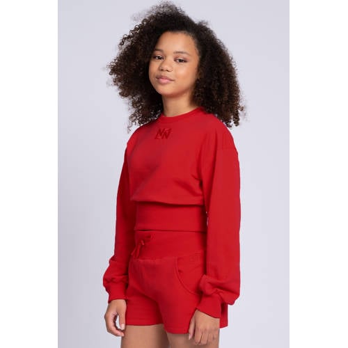 NIK&NIK sweatshort rood Korte broek Meisjes Katoen Effen