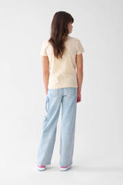 thumbnail: Shoeby wide leg regular waist jeans light blue denim