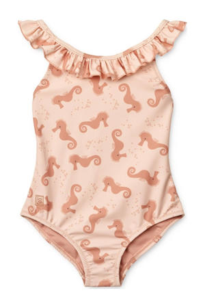 badpak Kallie met ruches roze