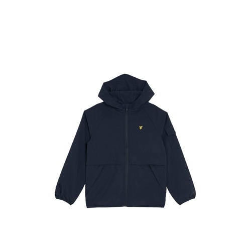Lyle & Scott zomerjas blauw Jongens Nylon Capuchon Effen