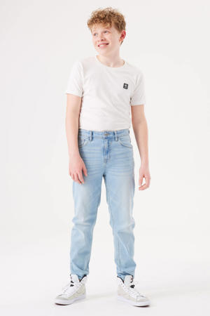 tapered jeans light blue denim