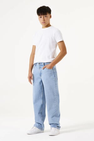 loose fit jeans light blue denim