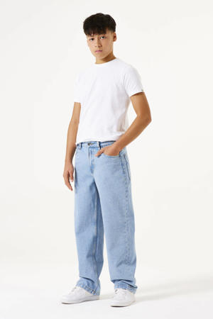 loose fit jeans light blue denim
