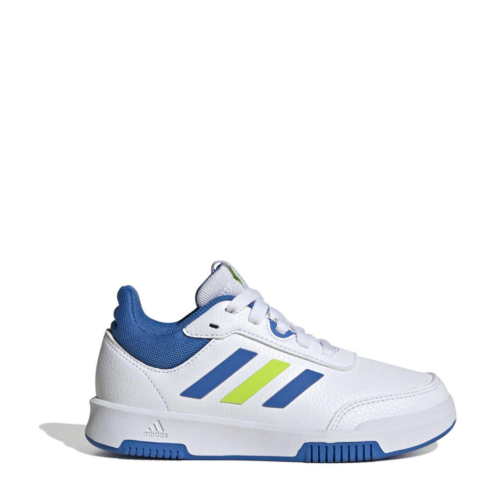 Wit, blauw en gele jongens en meisjes adidas Sportswear Tensaur 2.0 sneakers van imitatieleer/voering: mesh/voetbed: eva met veters