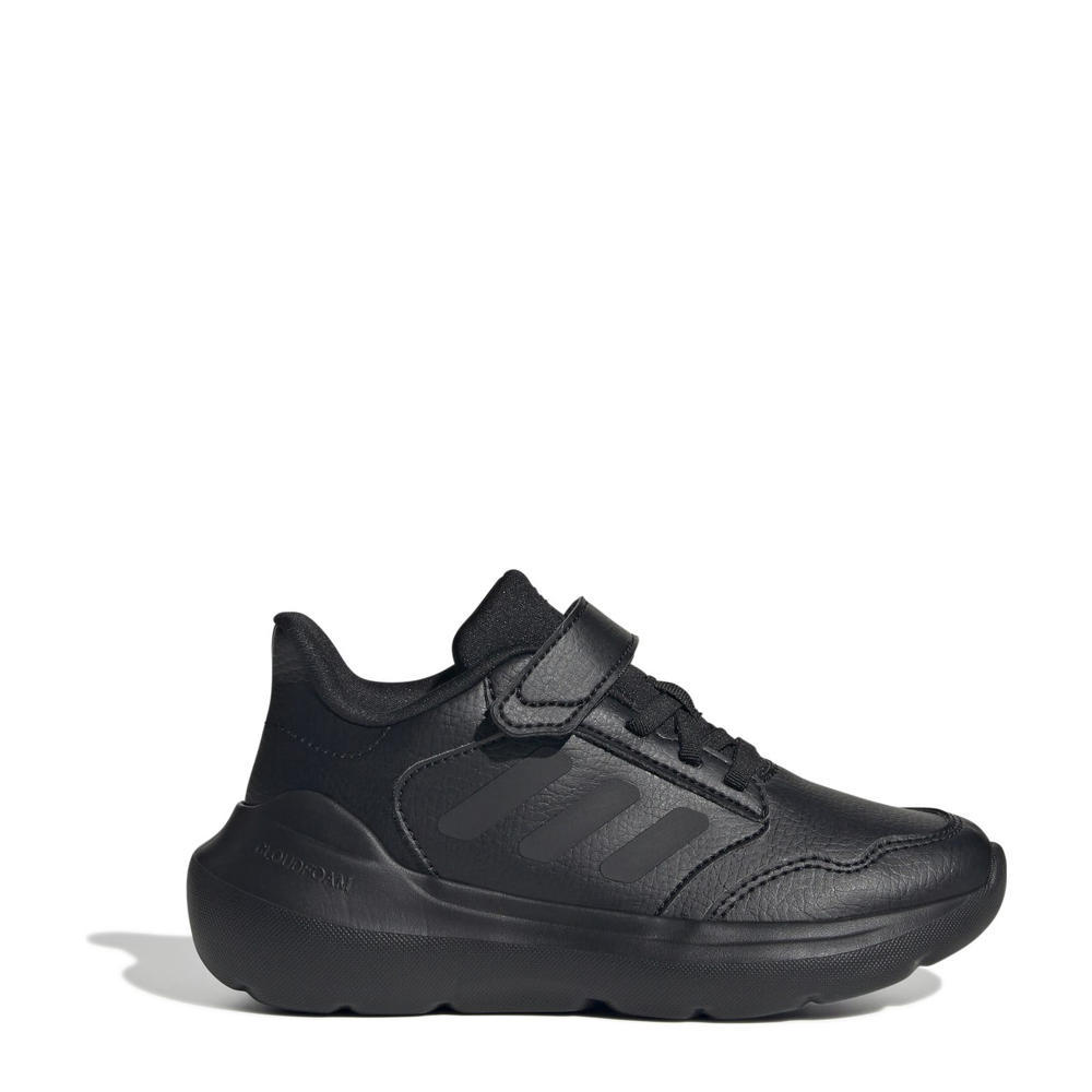 Zwarte jongens en meisjes adidas Sportswear Tensaur Run 3.0 sneakers van mesh-pu/voering: mesh/voetbed: eva met elastische veter- met klittenbandsluiting
