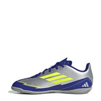 thumbnail: adidas Performance F50 Club Messi  Junior zaalvoetbalschoenen zilver metallic/kobaltblauw/geel