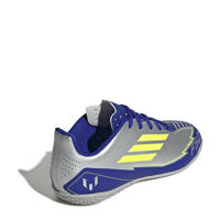 thumbnail: adidas Performance F50 Club Messi  Junior zaalvoetbalschoenen zilver metallic/kobaltblauw/geel
