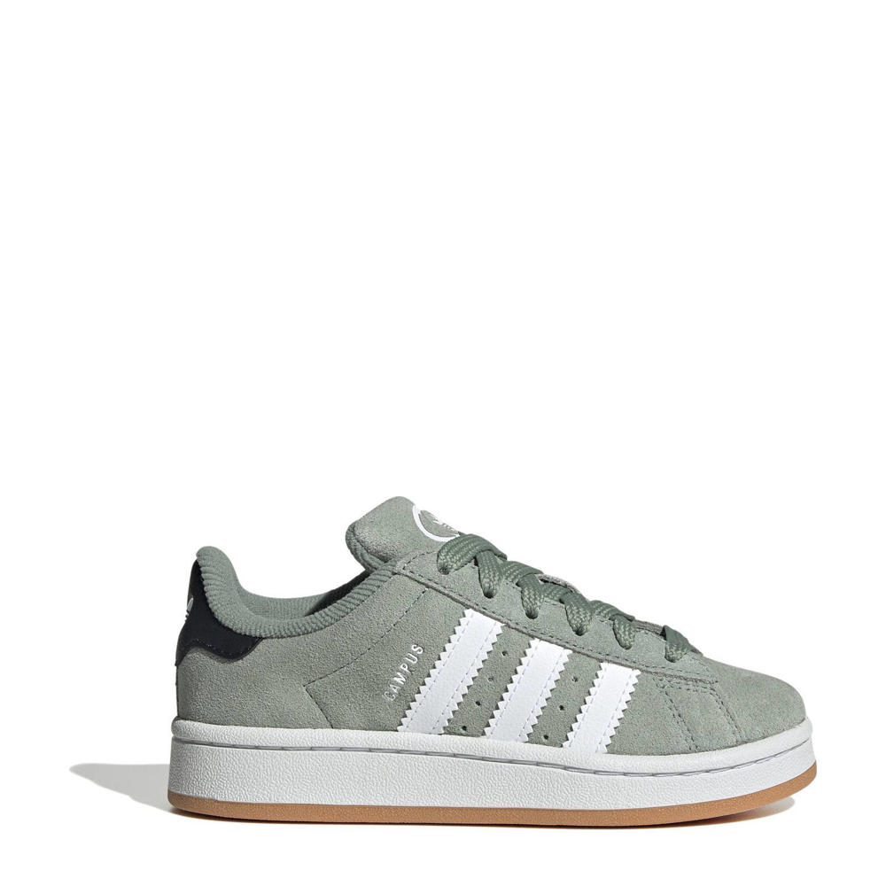 Mintgroen en witte jongens en meisjes adidas Originals Campus 00s sneakers van suède/voering: textiel/voetbed: textiel met veters