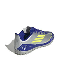 thumbnail: adidas Performance F50 Club Messi  junior voetbalschoenen zilvermetallic /kobaltblauw/geel