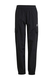 thumbnail: Zwarte jongens en meisjes adidas Originals Cargobroek van polyamide met regular fit, regular waist en effen