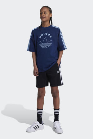 sweatshort zwart/wit