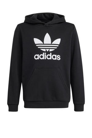 Trefoil hoodie zwart