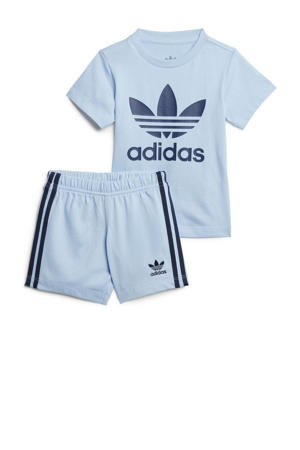 shirt + short lichtblauw