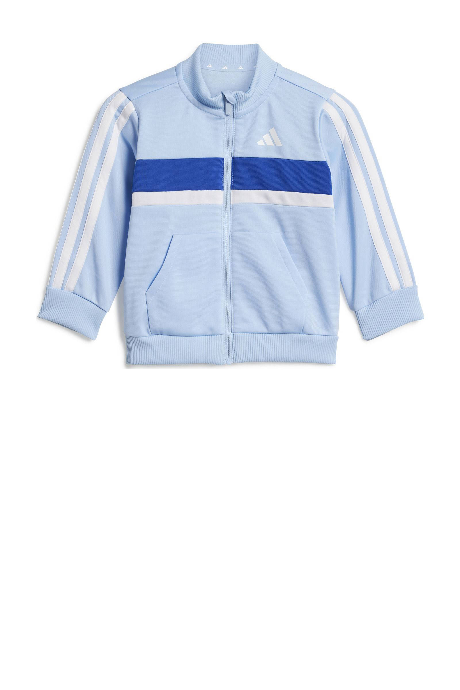 adidas Sportswear trainingspak lichtblauw blauw wit kleertjes