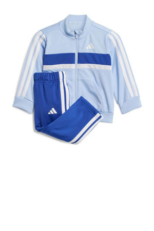 trainingspak lichtblauw/blauw/wit