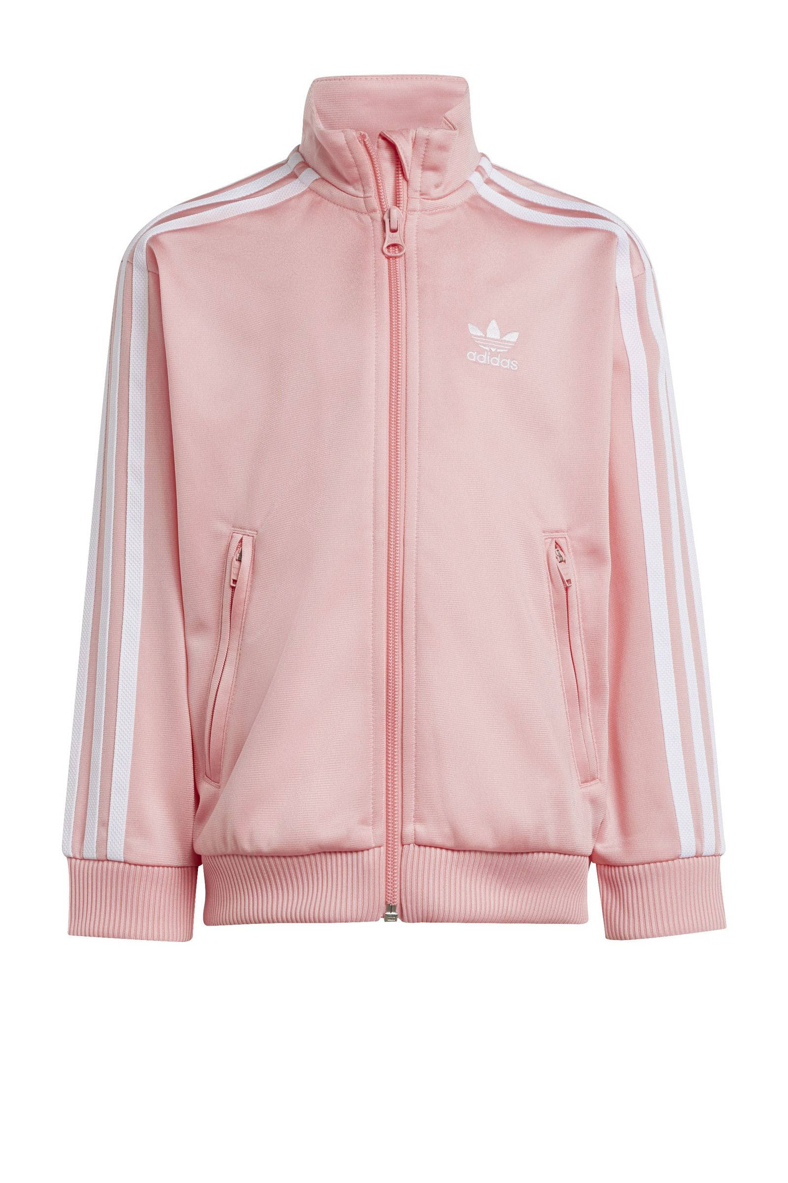 adidas Originals Adicolor Firebird trainingspak roze | kleertjes.com
