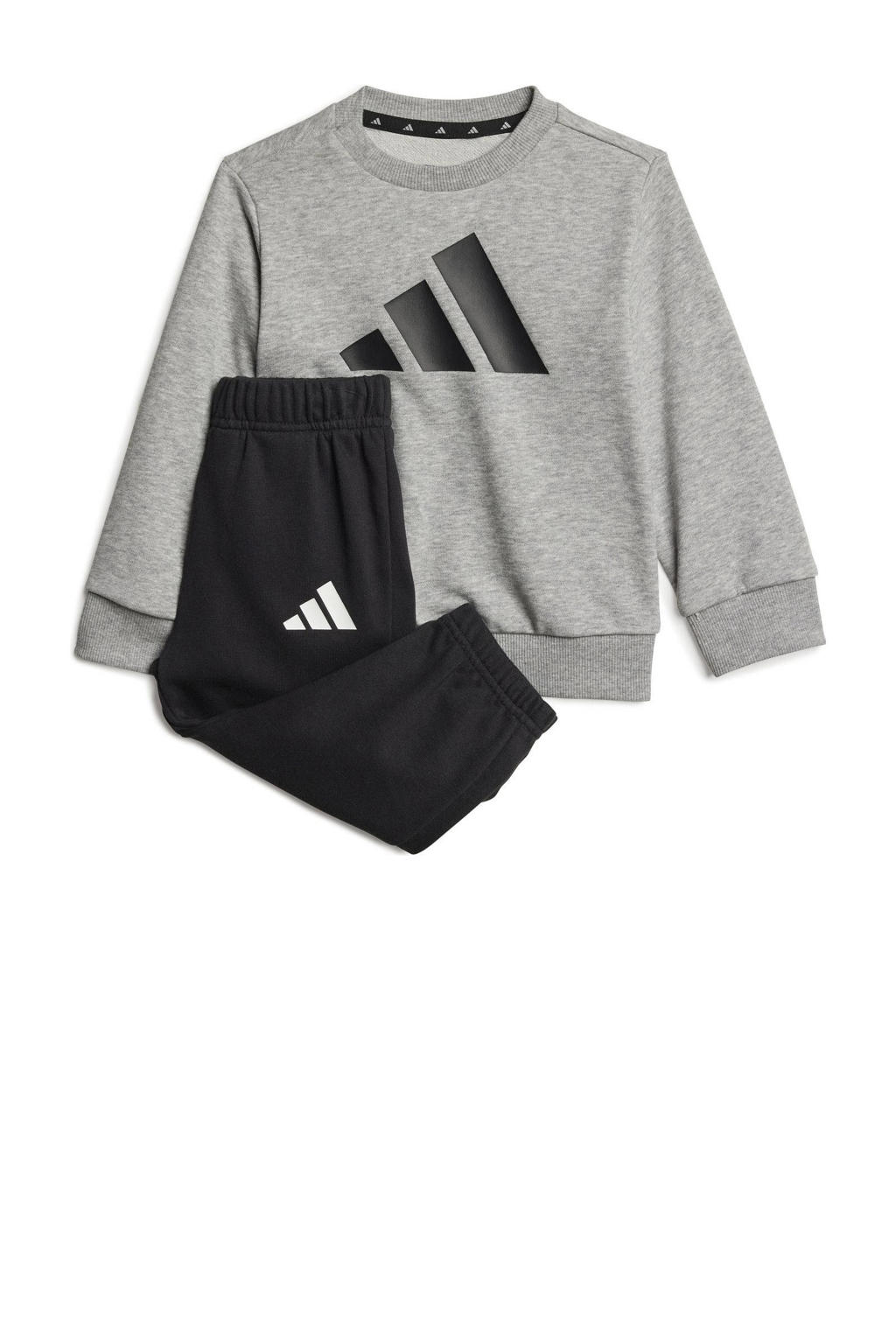 adidas Sportswear joggingpak grijs melange/zwart