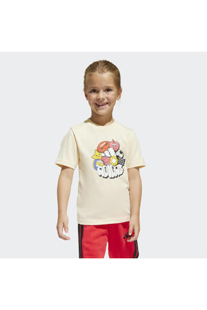 T-shirt Fun Graphic geel