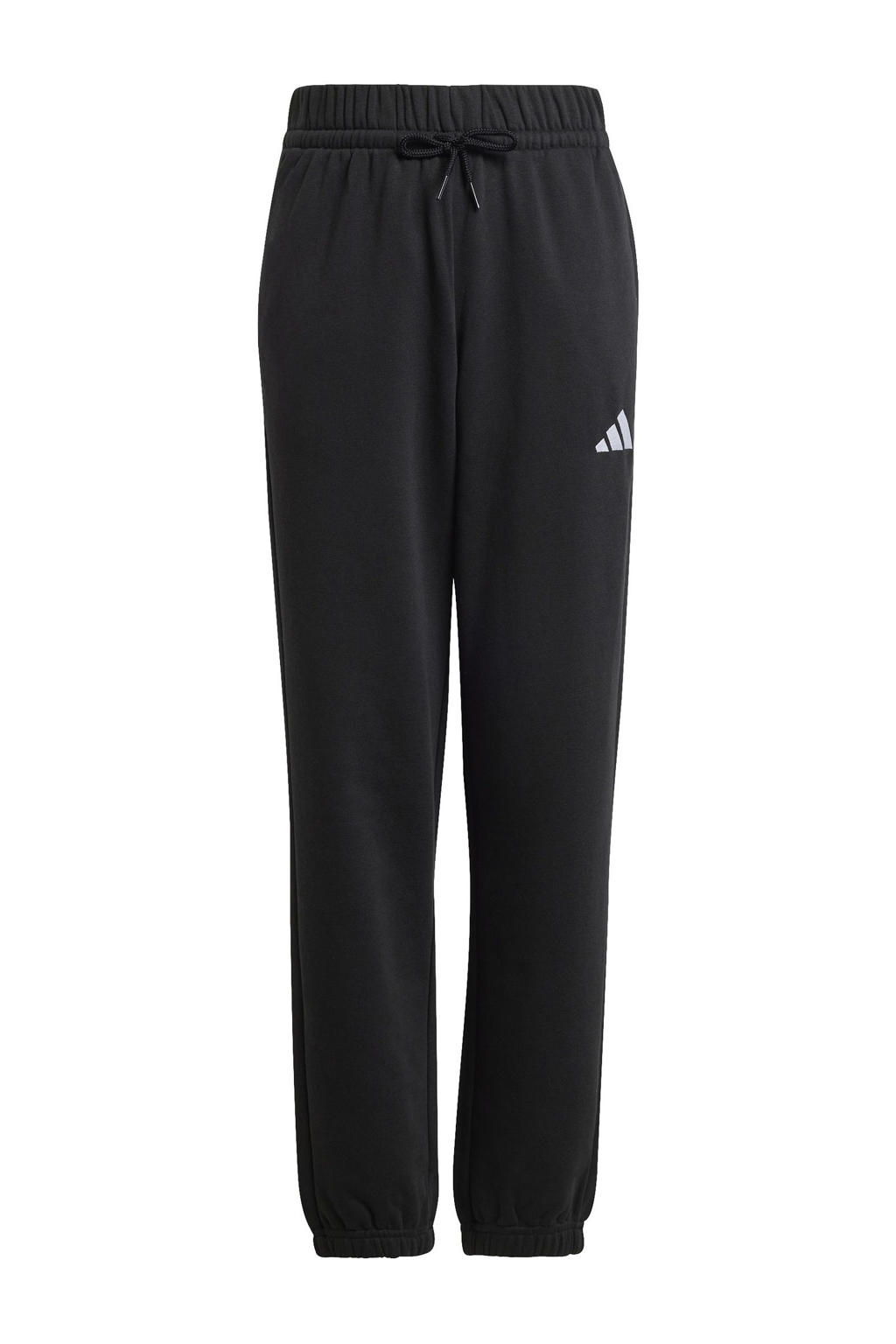 Zwart en witte jongens en meisjes adidas Sportswear joggingbroek van katoen met regular fit, regular waist en effen