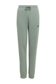 thumbnail: Lichtgroene jongens en meisjes adidas Originals broek van fleece met regular fit, regular waist en effen