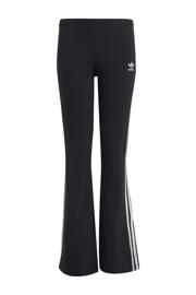 thumbnail: Zwarte meisjes adidas Originals Adicolor legging van katoen met flared pijpen, regular waist en meerkleurige print