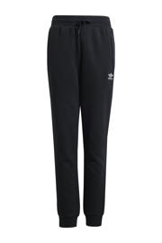 thumbnail: Zwarte jongens en meisjes adidas Originals broek van fleece met regular fit, regular waist en effen